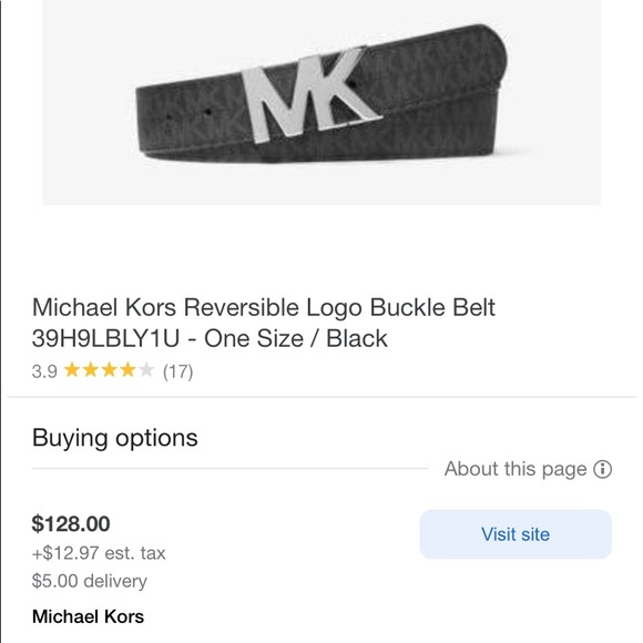 Michael Kors Unisex Belt (SOLD) - Picture 5 of 6